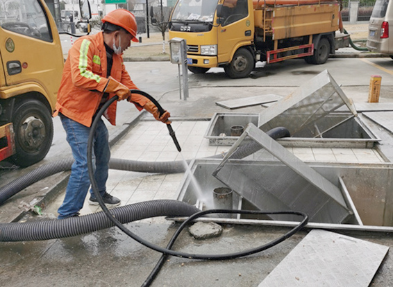 大成镇隔油池清理